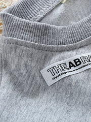Boys Block Sweatshirt & Elastic Waist Jeans Street Style Casual Kids Clothes