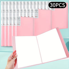 30pcs File Manager Document Organizer Exam Paper Storage Folder