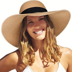 UPF 50 Straw Sun Hat for Women UV Protection