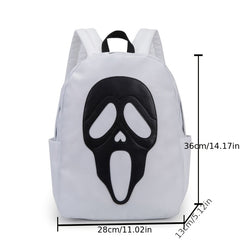Ghost Skull Backpack Funny Halloween Party Daypack Travel Schoolbag