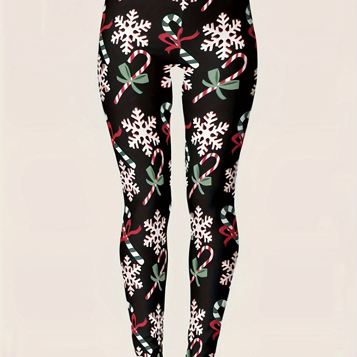  Christmas Casual Pants Women's Graphic Print Skinny Leggings