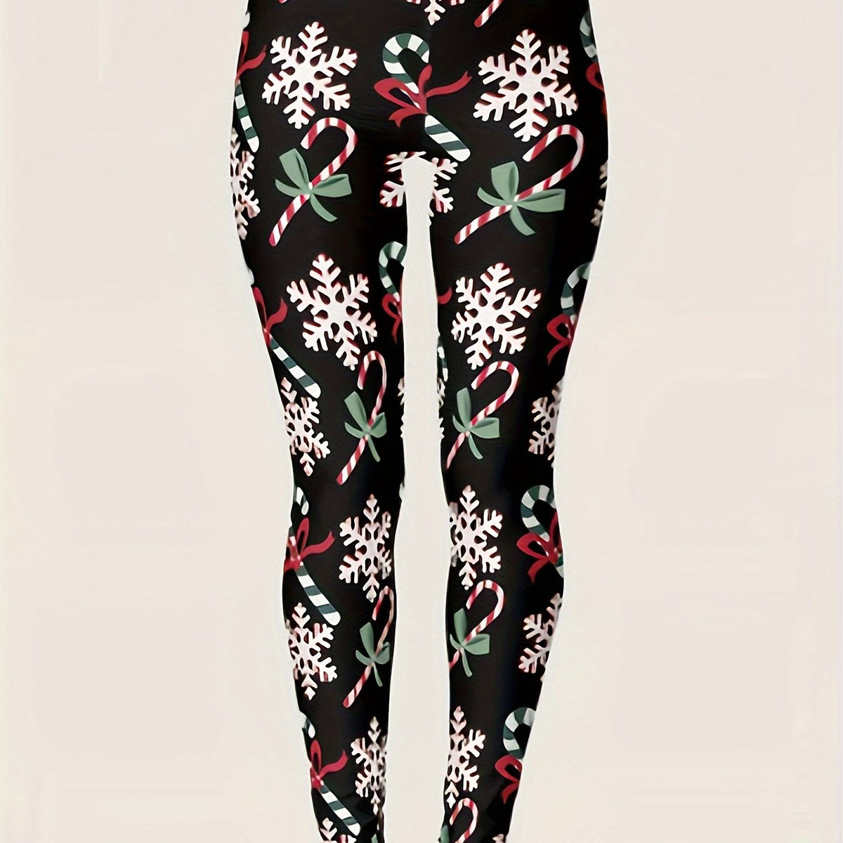  Christmas Casual Pants Women's Graphic Print Skinny Leggings