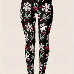  Christmas Casual Pants Women's Graphic Print Skinny Leggings