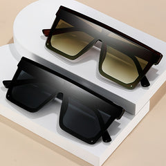 Big Frame One-piece Sunglasses Retro European American Couple Glasses