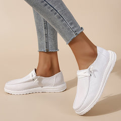 Women's Lace Up Loafer Shoes Lightweight Slip On Shoes Women's Outdoor Footwear