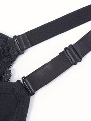  Women's Ruched Lace Trim Tee