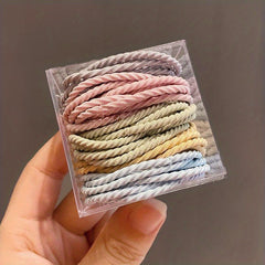 50pcs Minimalist Elastic Hair Band Ponytail Holder