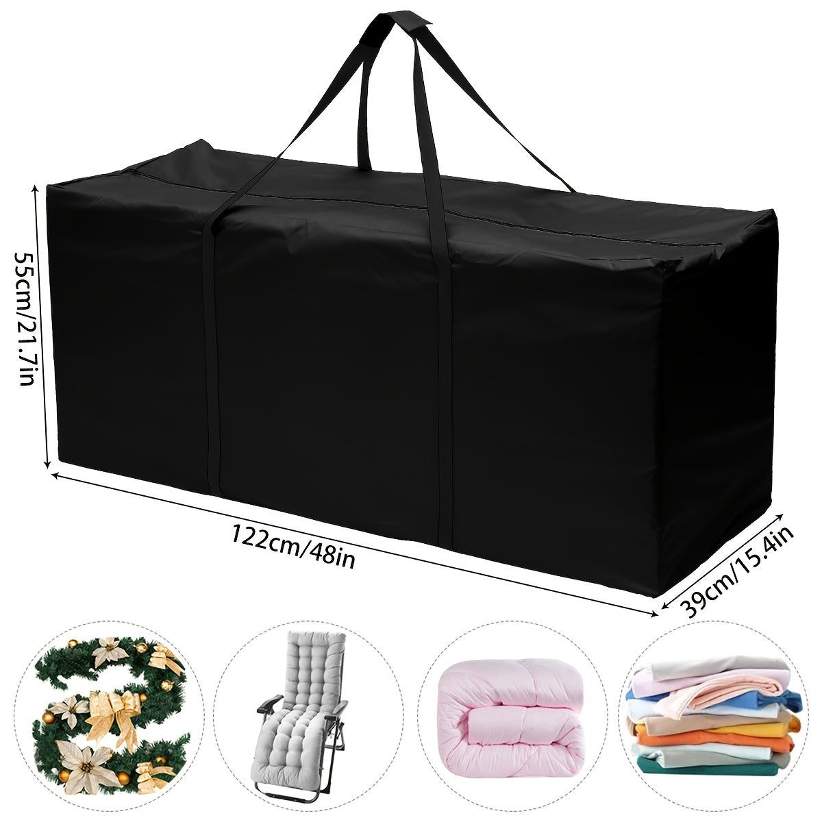Waterproof 210D Oxford Fabric Storage Bag for Furniture Cushions
