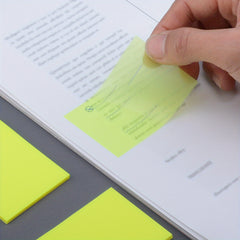 50 Transparent & Multicolored Sticky Notes in One Book