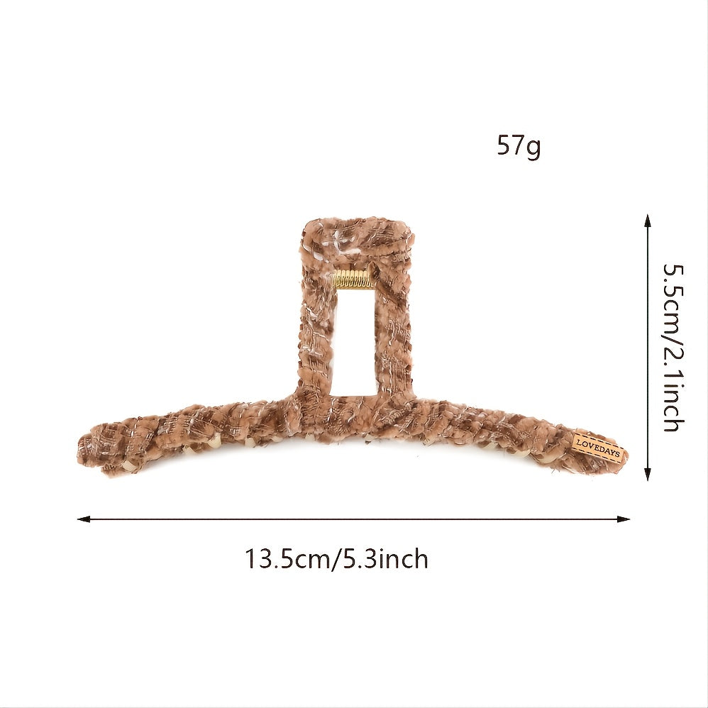 Leopard Print Hair Clip Large Strong Hold Hair Clamp