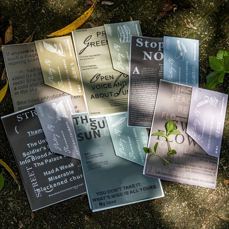 Romantic Poetry Collection Paper 20 Sheets Pack 6 Styles