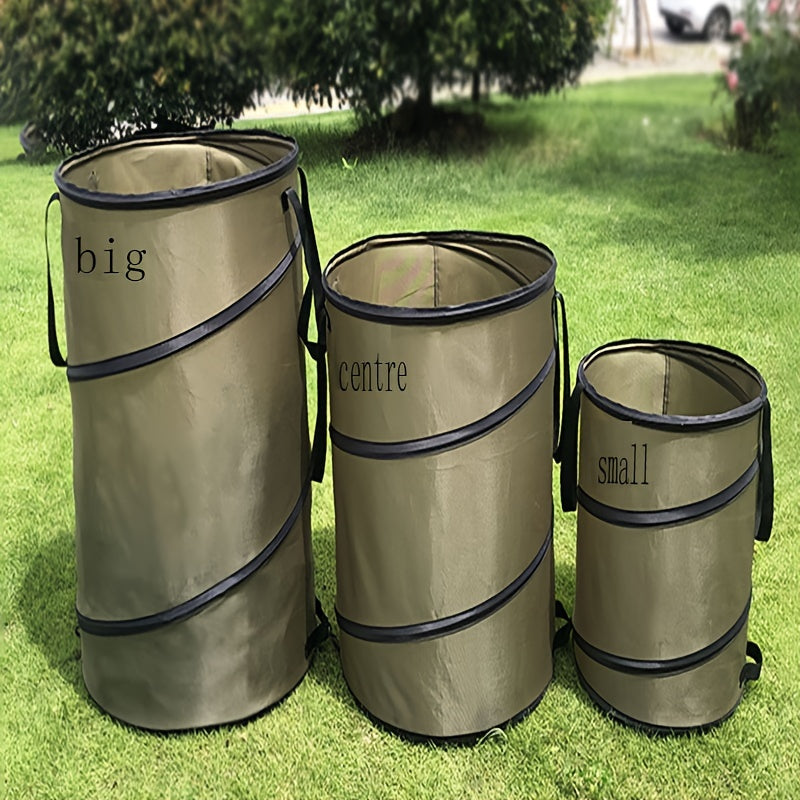 Foldable Oxford Cloth Garden Bucket Outdoor Trash Can