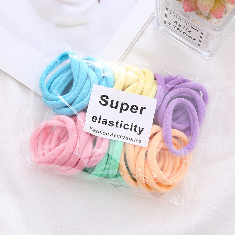 50 PCS Small Seamless Hair Bands Ponytail Holder