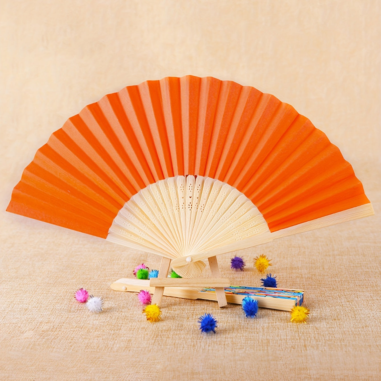 Bamboo Folding Fans for Wedding Party Decor