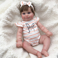 20 Inch Realistic Doll Water Friendly with Headband and Bracelet