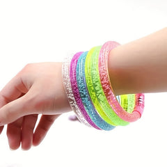Acrylic Glitter Bracelet LED Light Up Toy
