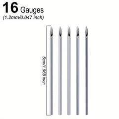 5 Pcs Disposable Piercing Needles for Ear Nose Lip Nipple Piercing