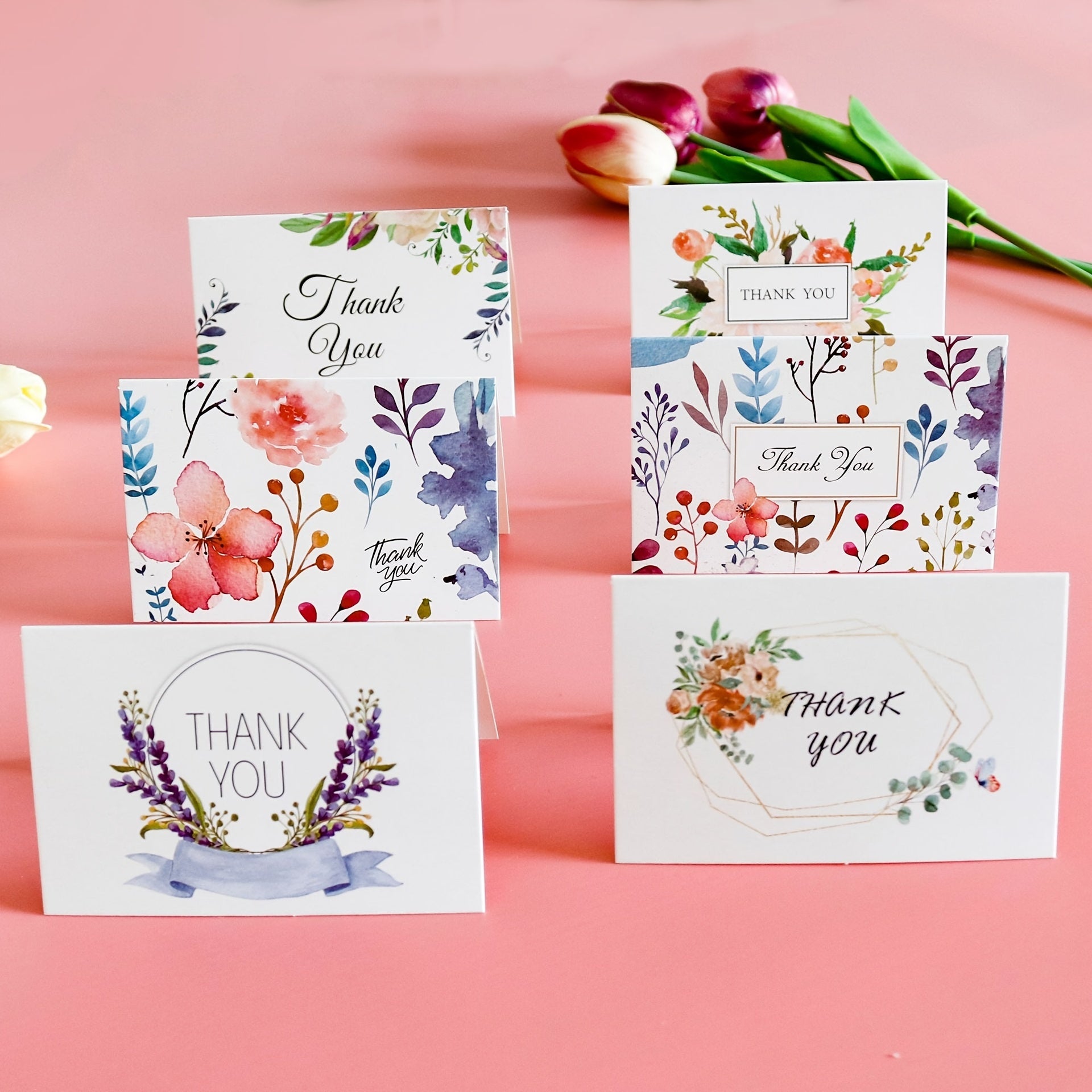 6Pcs Thank You Cards With Envelopes - Encouragement Cards