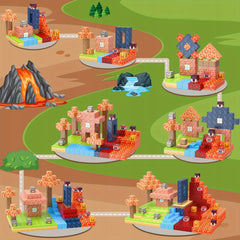 100pcs Magnetic Tiles Creative Build Mine Magnet Sword World