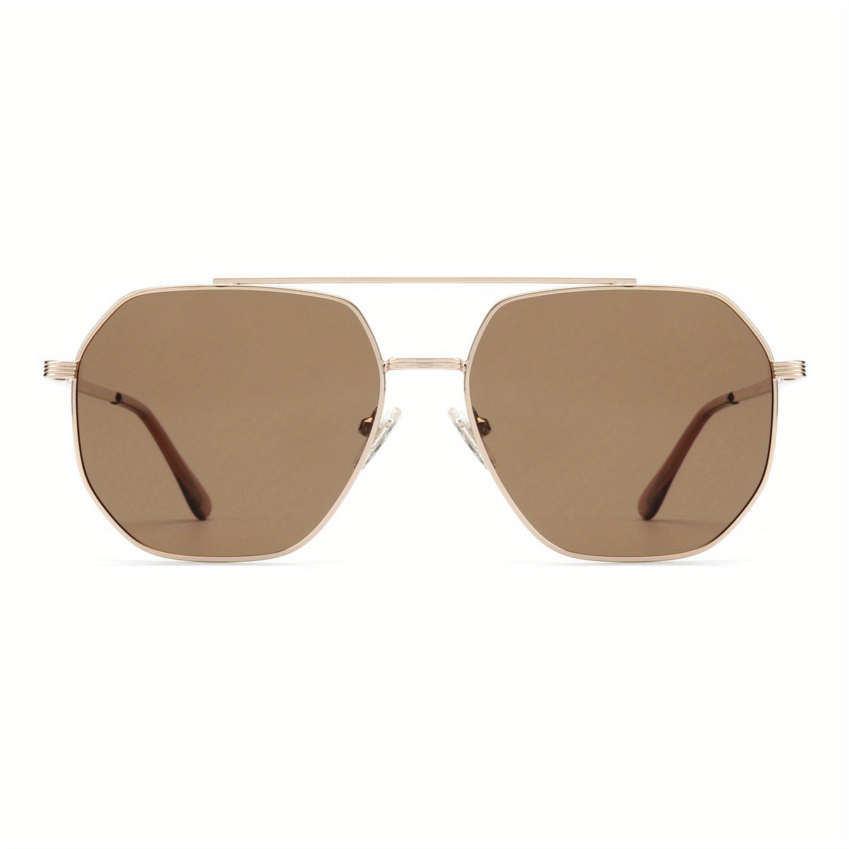 Polarized Aviator Sunglasses Men Golden Frame UV400 Protection