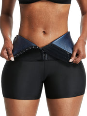 High Waist Yoga Sauna Sweat Shorts Women's Activewear