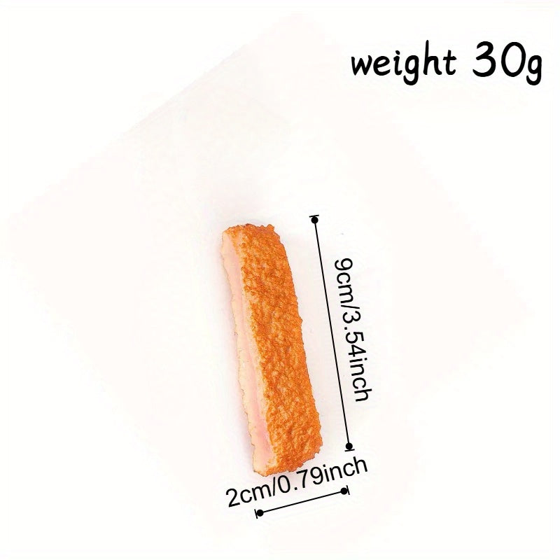 2pcs Simulated PVC Fried Pork Chops for Display