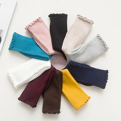 Frilled Mid Tube Socks Women's Stockings & Hosiery