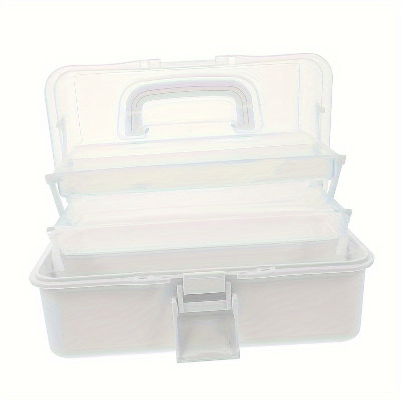 3-Layer Multipurpose Storage Box Organizer Folding Tool Box Sewing Art Crafts
