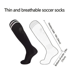 Unisex Football Socks Striped Breathable Sweat Absorbing Sports Socks