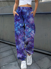  Tie Dye Elastic Waist Joggers