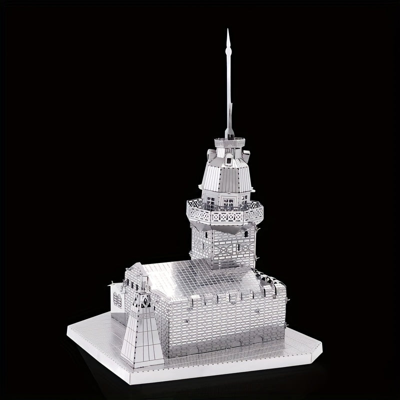 Girl Tower 3D Metal Puzzle Creative Assembly Model
