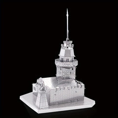 Girl Tower 3D Metal Puzzle Creative Assembly Model