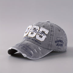 Adjustable Brim Embroidery Baseball Cap for Outdoor Sport