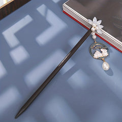 Wooden Hairpin Ancient Style Tassel Hairpin Bunny Pendant Hairpin