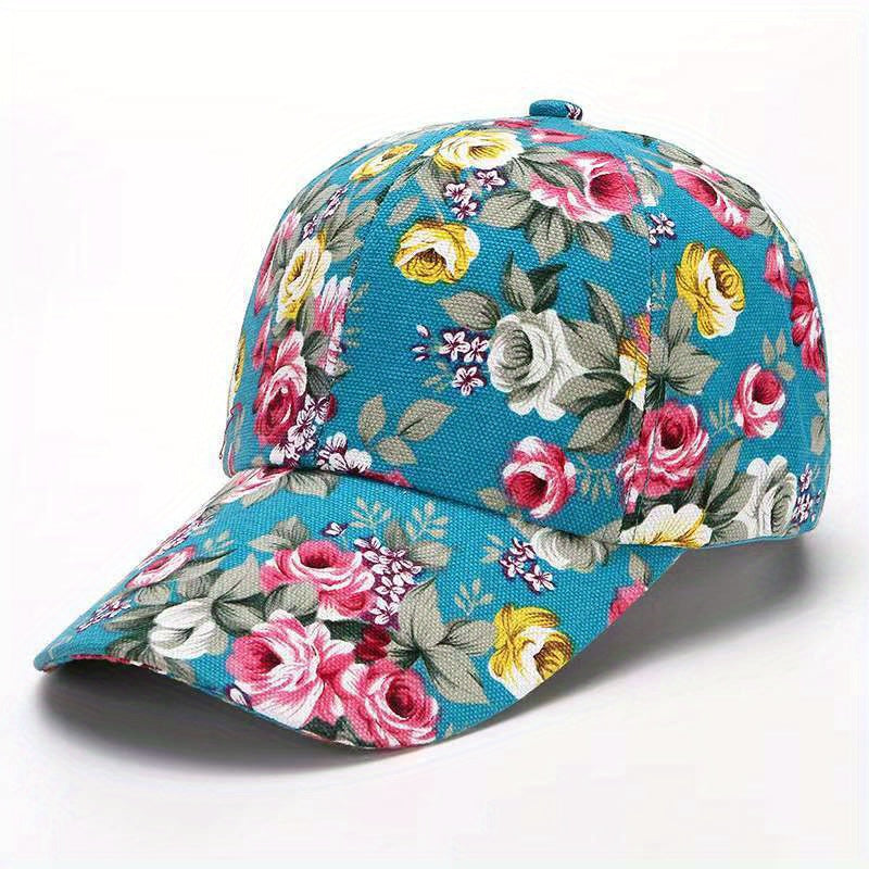Peony Flower Baseball Cap Sun Hat for Women
