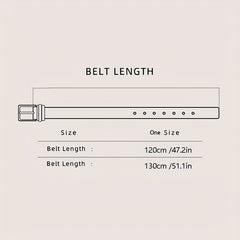 Men's Punch Ring Belt - Pure Leather