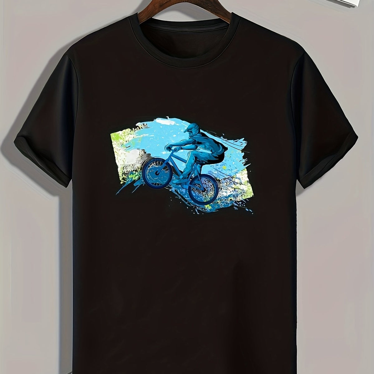 Men's Cyclist Print Sports T-Shirt for Fitness - Gift for Men