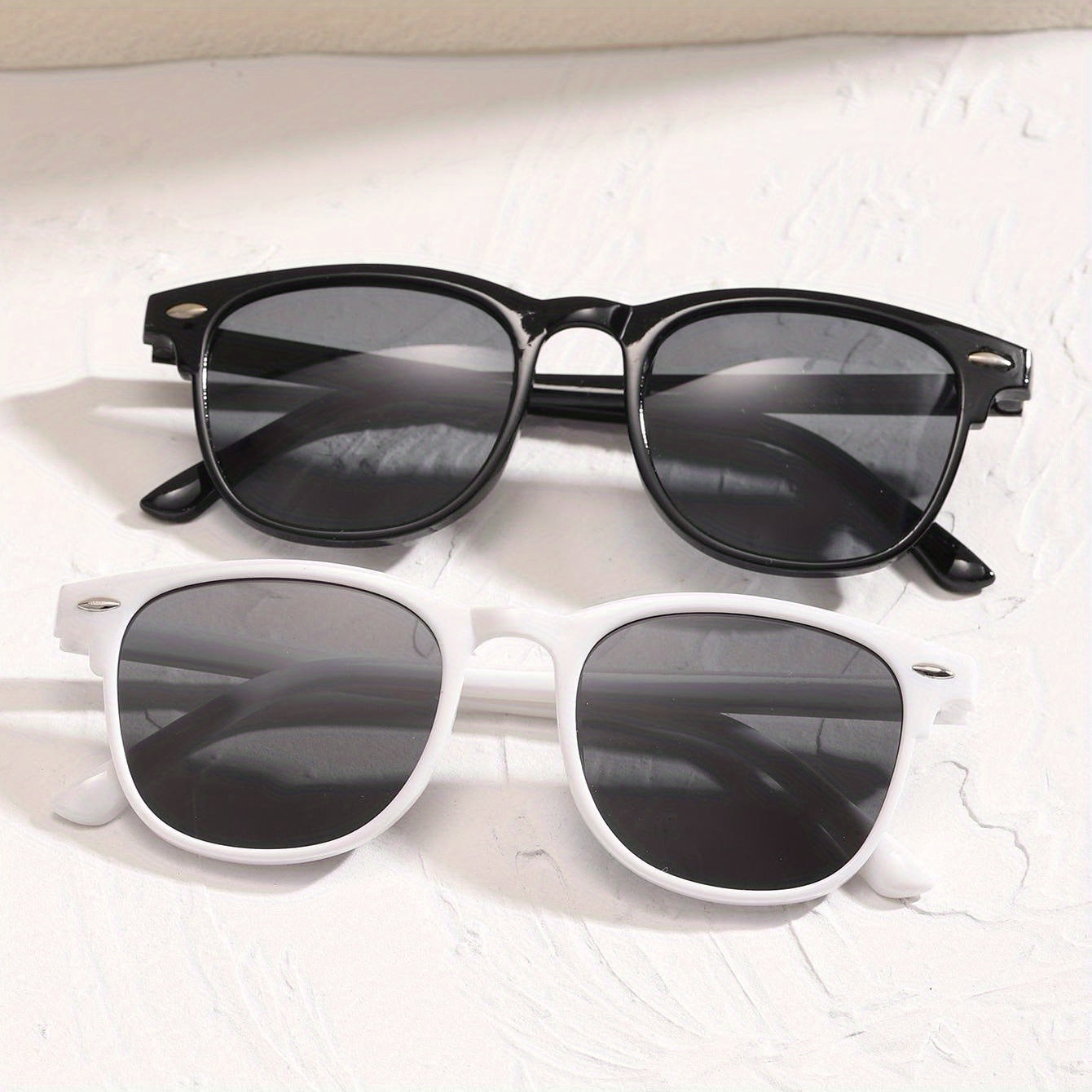 Square Sunglasses Anti Glare UV400 Sun Shades Glasses for Driving Beach Travel