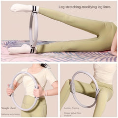 PVC Pilates Yoga Circle With Handles - Polychromatic Yoga Ring for Fitness
