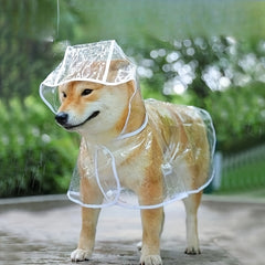 Transparent Pet Raincoat Outdoor Pet Supplies Puppy Hooded Raincoat