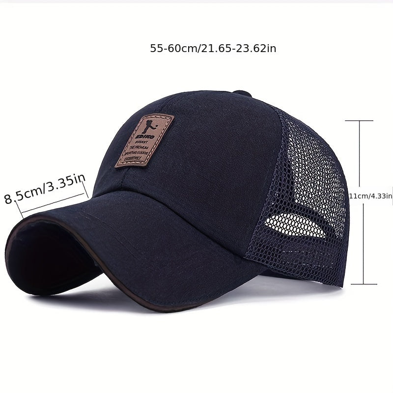 Breathable Men's Trucker Baseball Cap for Golf and Sports