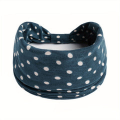 Polka Dot Knot Headband Hairband Boho Sports Yoga Headscarf