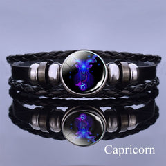 12 Constellation Luminous Bracelet Layer Woven Bracelet
