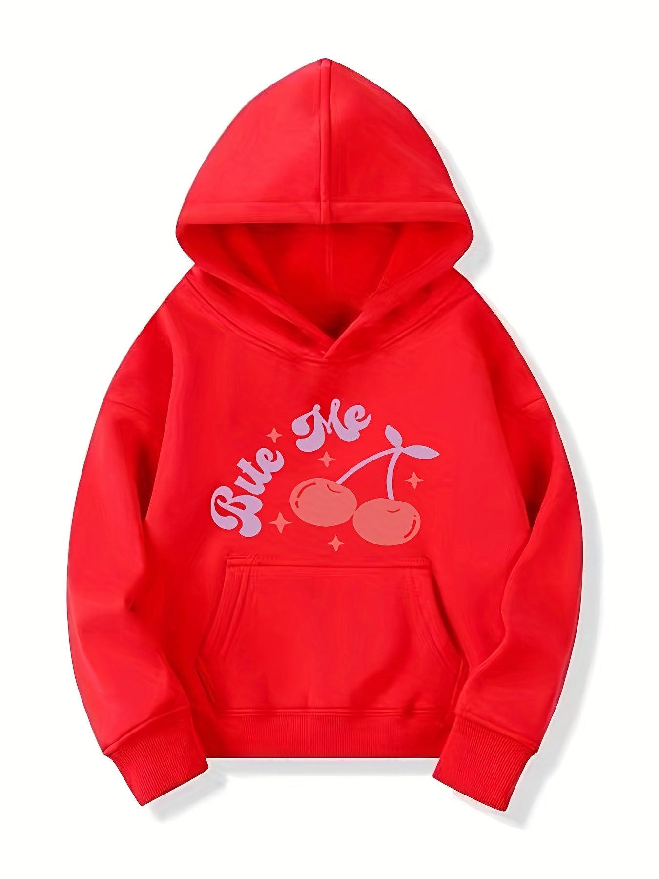 Sweet Berry Pattern Smart Hoodie For Girls