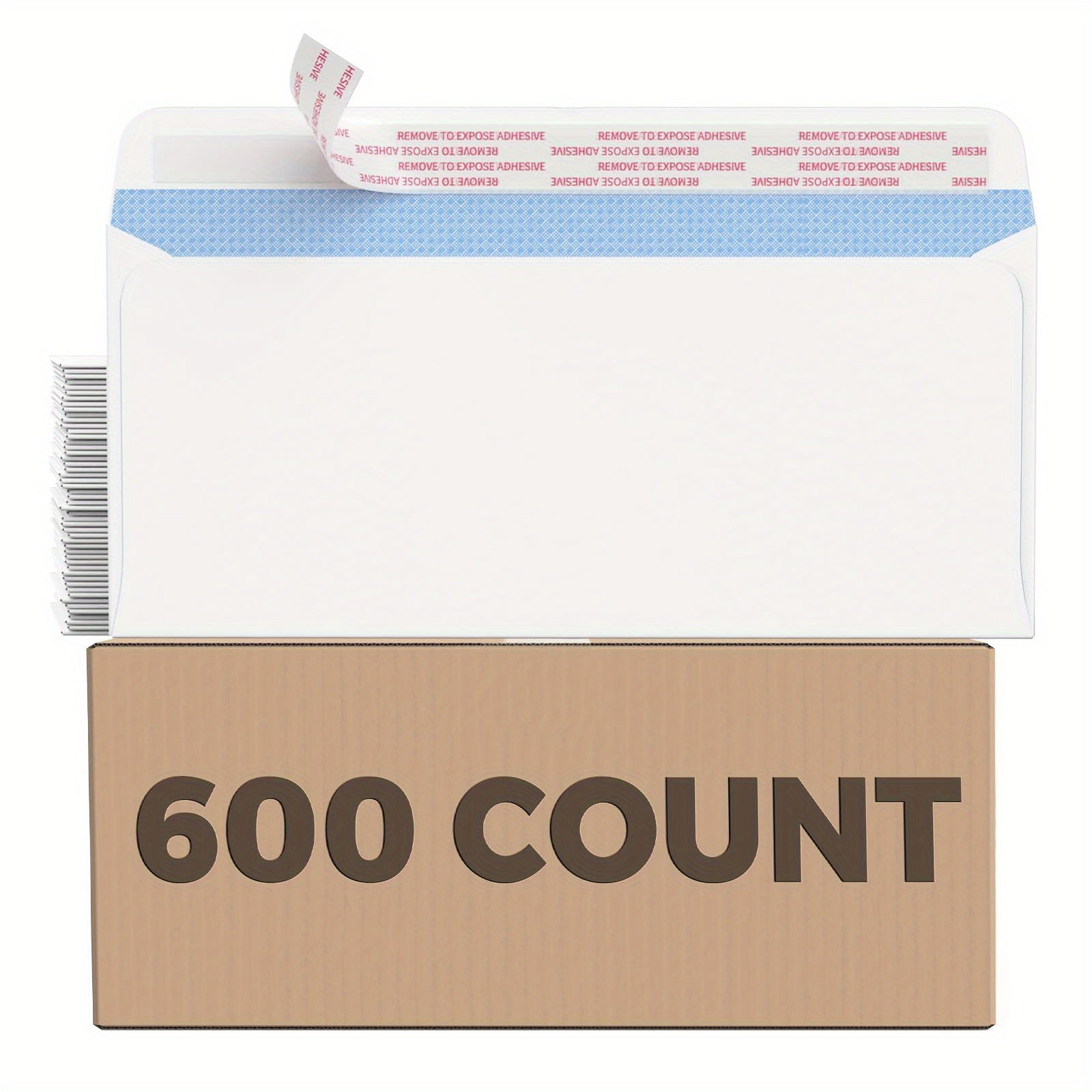 Grapro Envelopes with Sticky for Privacy & Business, Peel and Seal