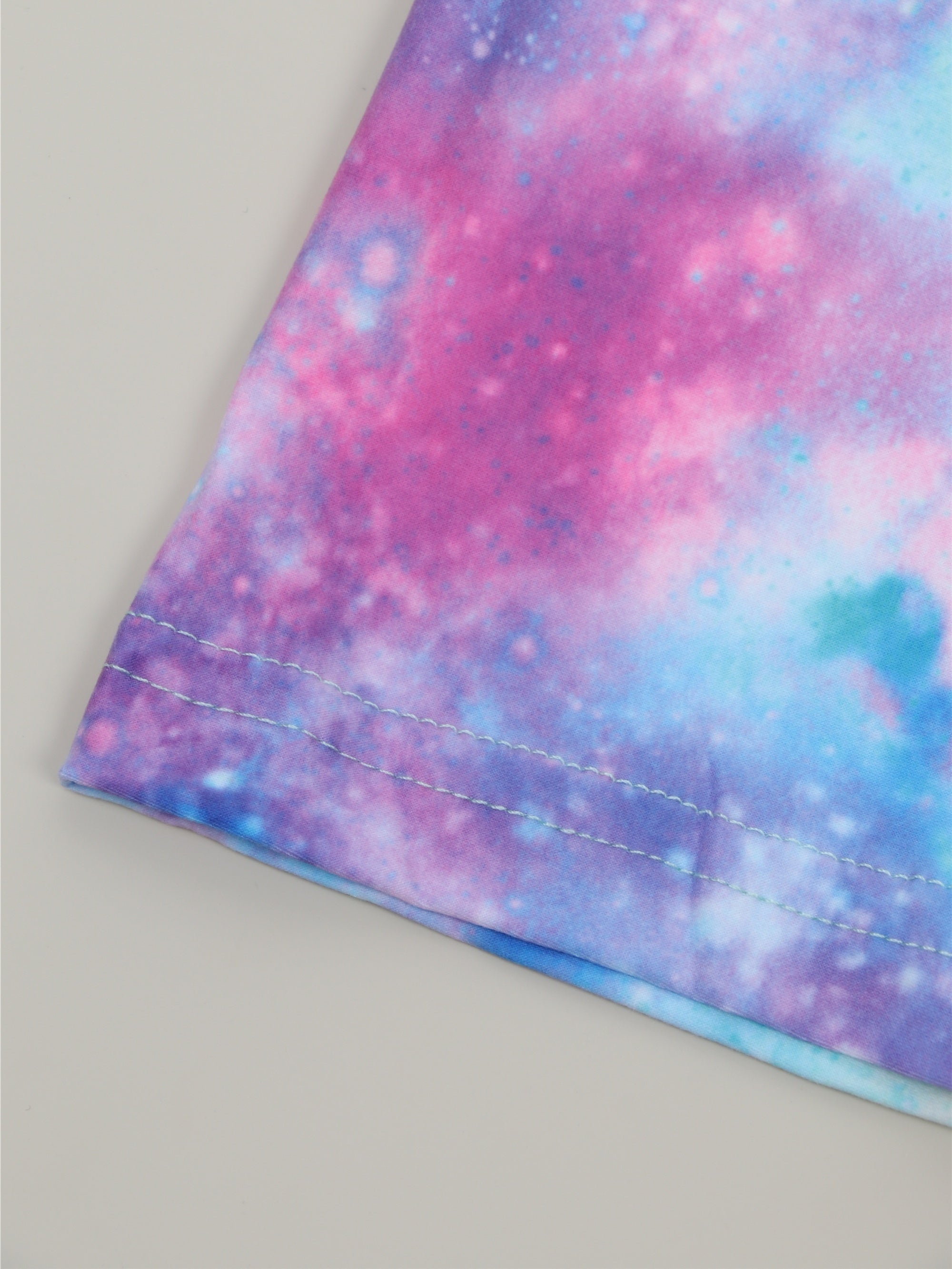 Toddler Girls Tie Dye Starry Sky Graphic Biker Shorts
