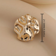Metal Fried Dough Twists Hand Sewing Button Coat Woolen Cloth Decoration