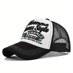 Letter Embroidery Patch Baseball Cap Trucker Hat
