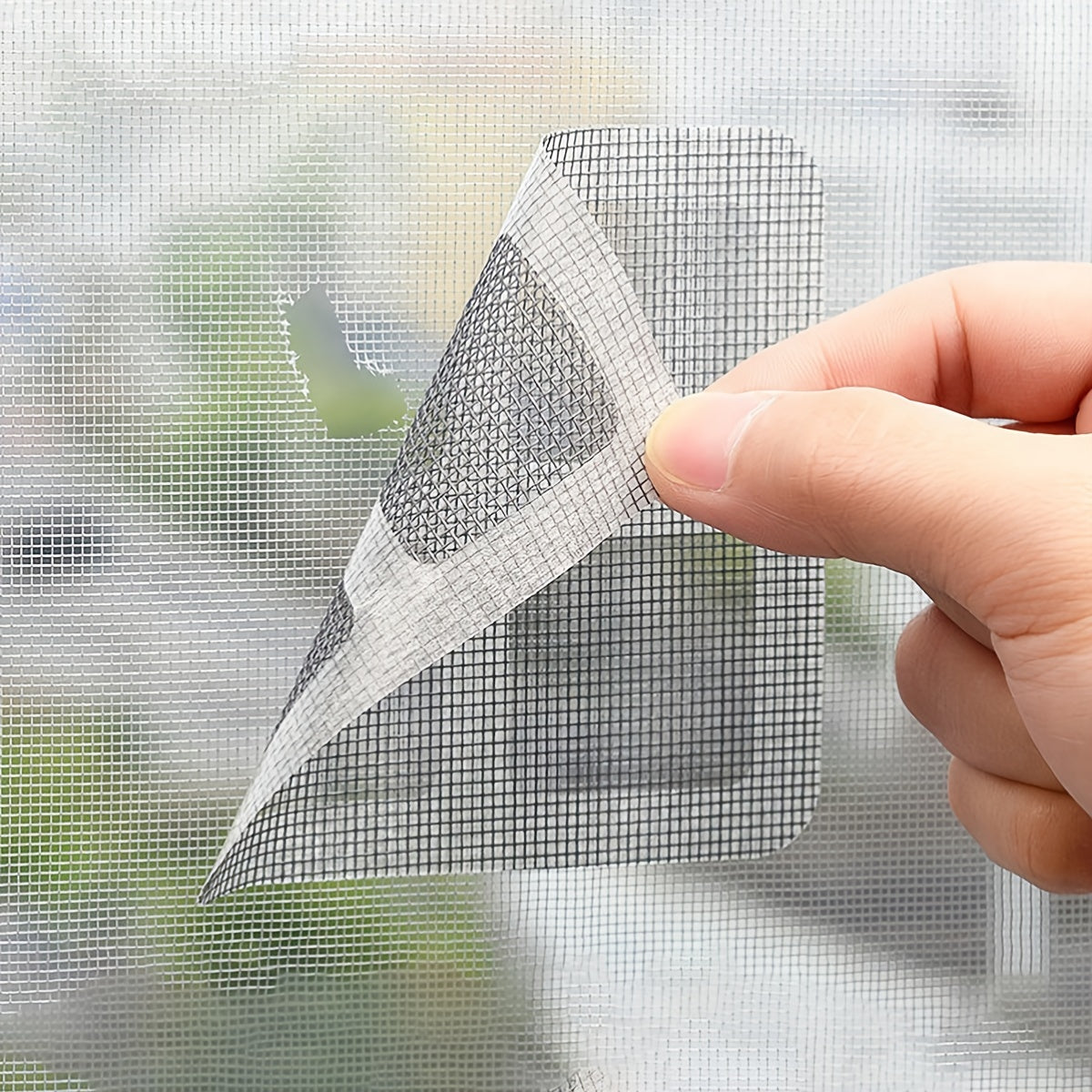 6pcs Window Screen Repair Tape 3.94x3.94" Easy Apply Cover Up Holes