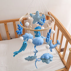 Marine Animals Baby Crib Mobile - Soothing Nursery Decor